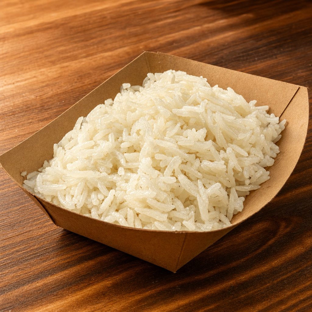 White rice.